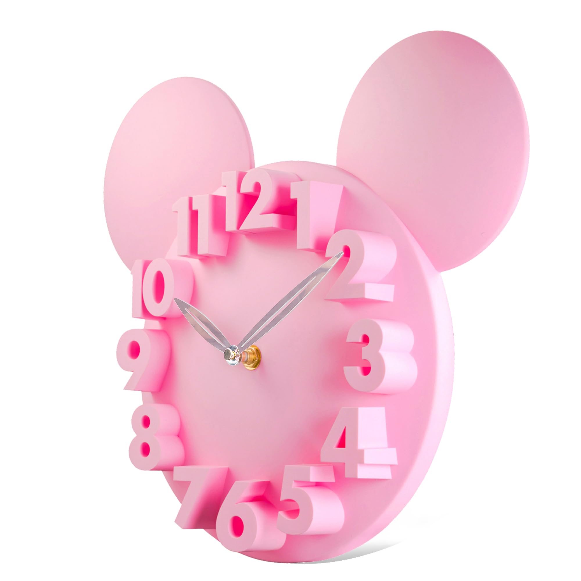Amazon.co.jp: Lafocuse 3D かわいい ミニーマウス ピンク 壁掛け時計