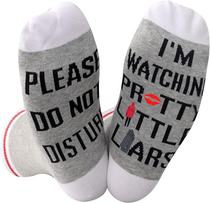GJTIM 2PAIRS Novelty Suspense TV Show Socks Funny Inspired Gift For Fans