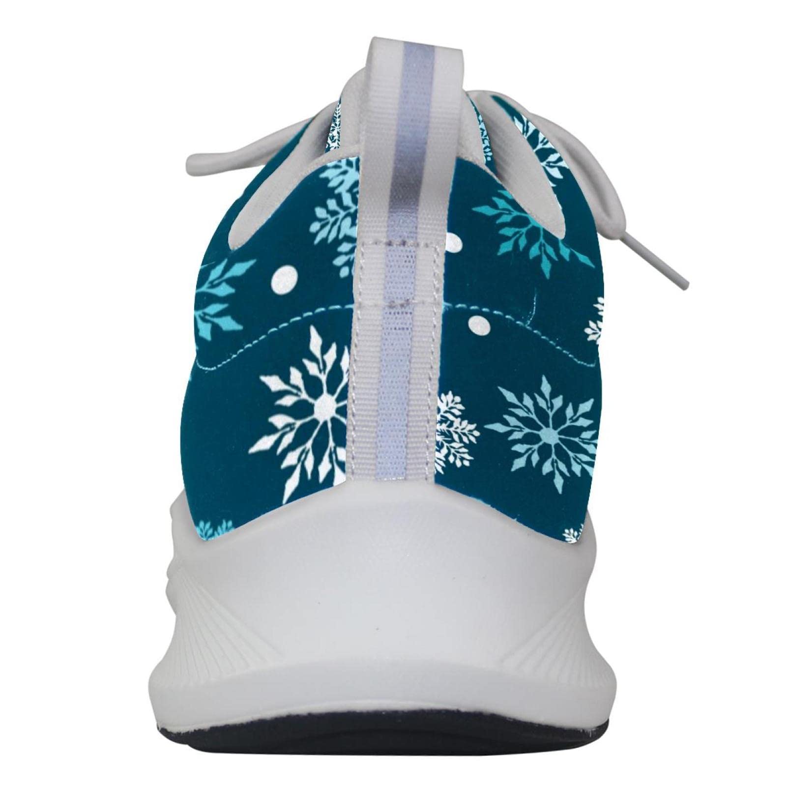 Scarpe da ginnastica uomo personalizzate Scarpe da passeggio leggere Running Athletic Casual Sneakers Retro Inverno Fiocchi di neve modello