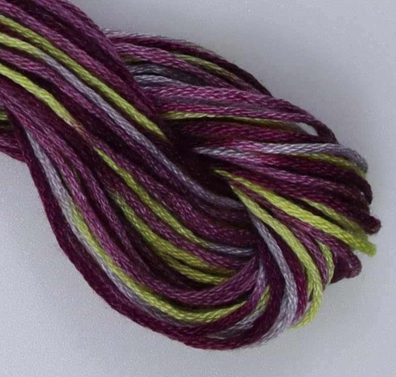 Image of KCS Big skeins of 25 Meters Size 25 Color Variegated Cross Stitch Stranded Threads,6 skeins,4503