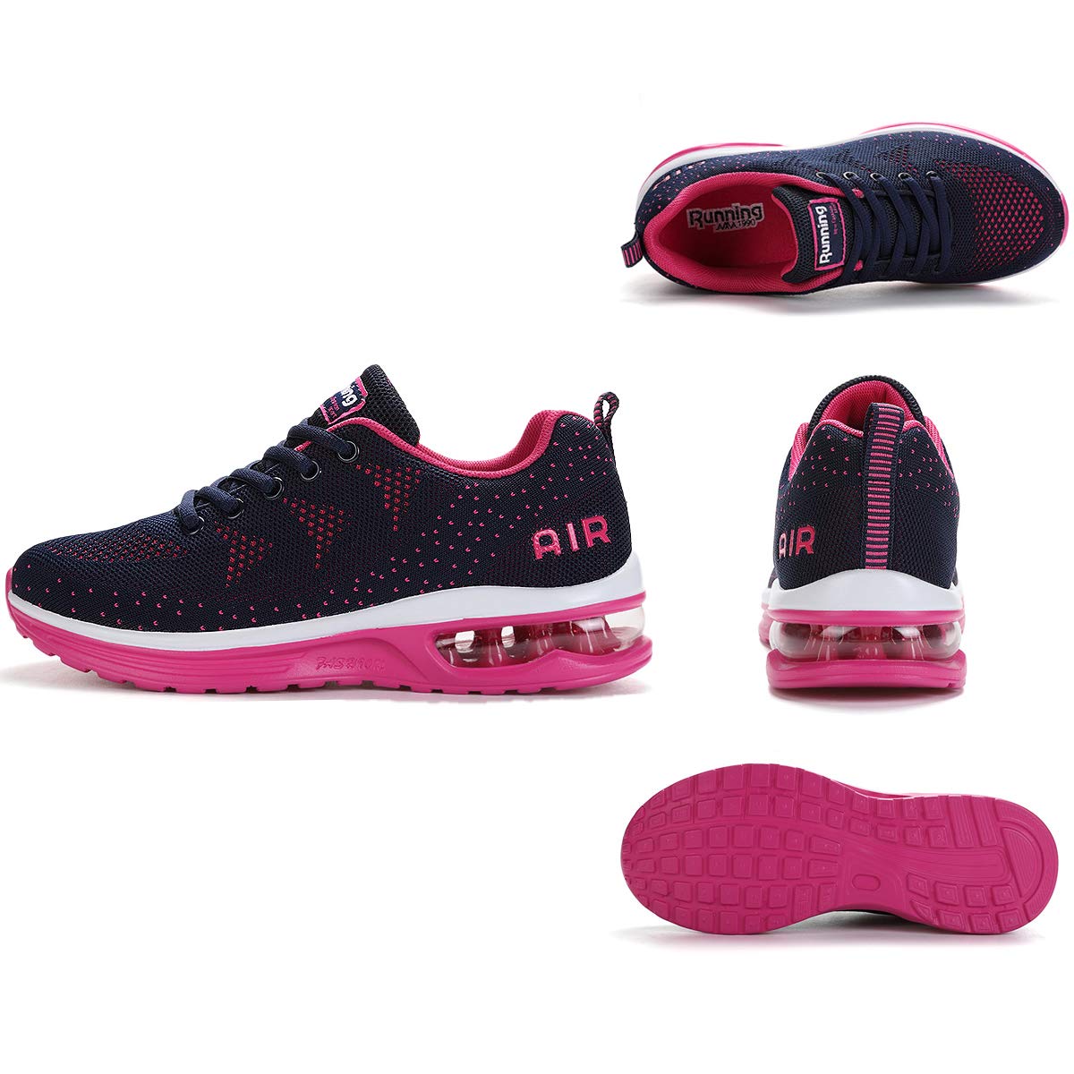 Uomo Donna Air Scarpe da Ginnastica Corsa Sportive Fitness Running Sneakers Basse Interior Casual all'Aperto 34-46 EU