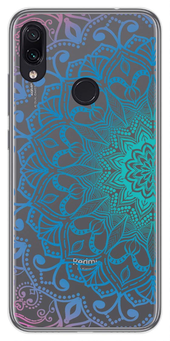 Tumundo Handyhülle Transparent Für Xiaomi POCO M3/Redmi 9T – TPU-Gel Mit Spinnennetz-Mandala-Design