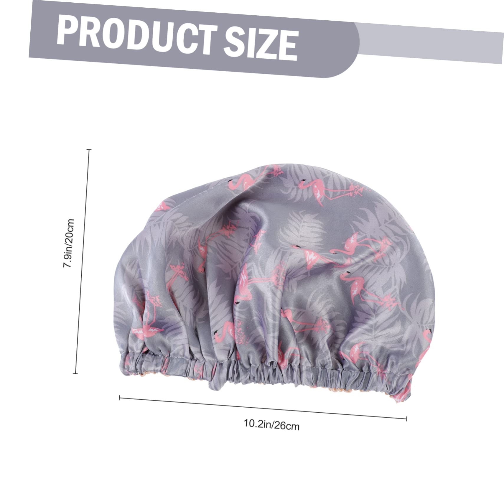 Healeved 5pièces Bonnet De Nuit Satin à Double Pour Femmes Capillaire Et Confort Pour Sommeil La Maquillage Flamant
