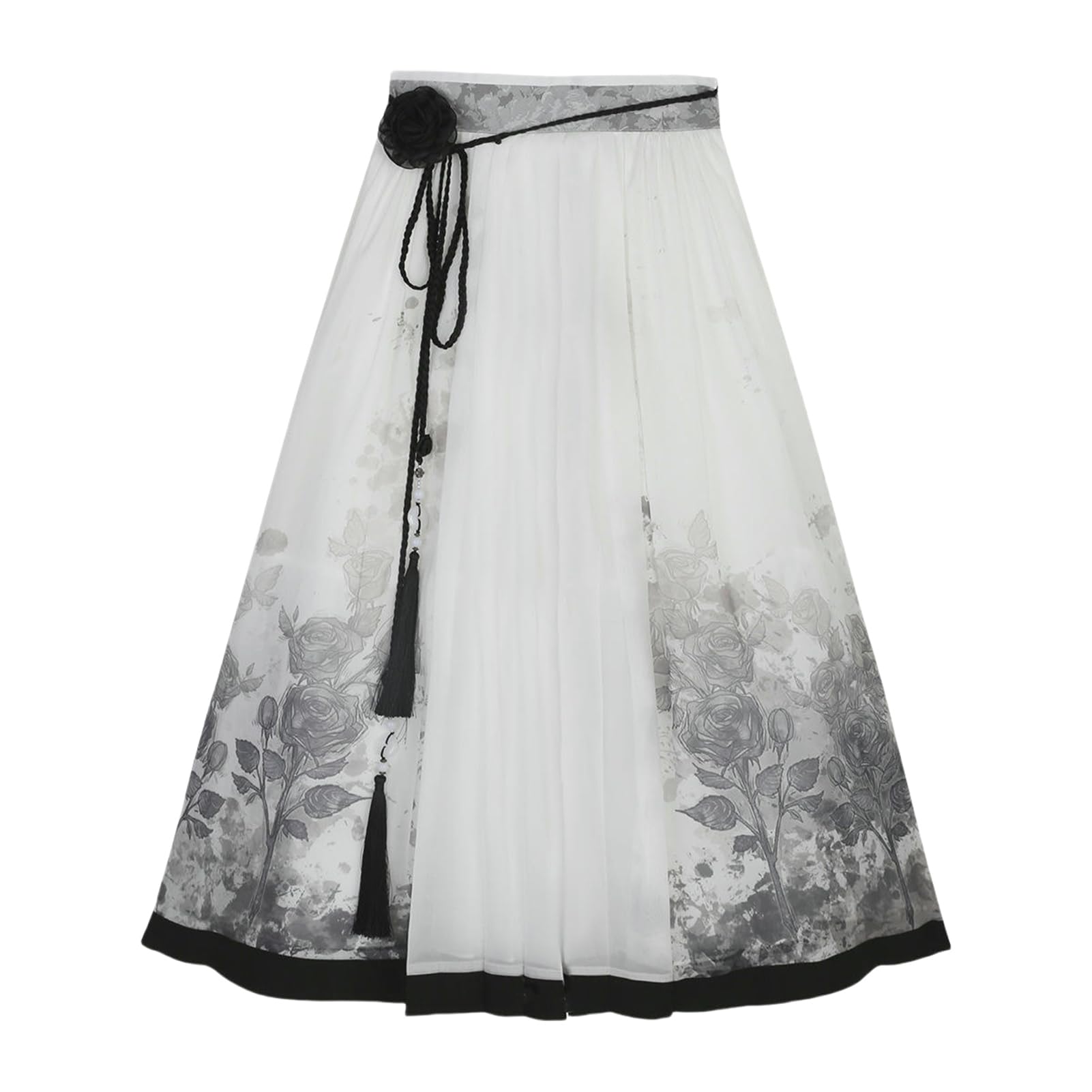 Women's Chinese Style Hanfu Element Classic Horse face Skirt