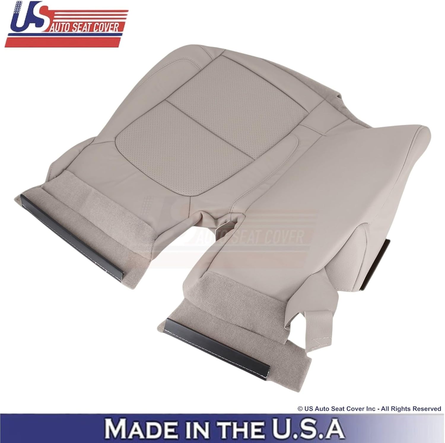 2011-2015 fits Ford Explorer 2nd Row Leather Seat Covers Med. Light Stone