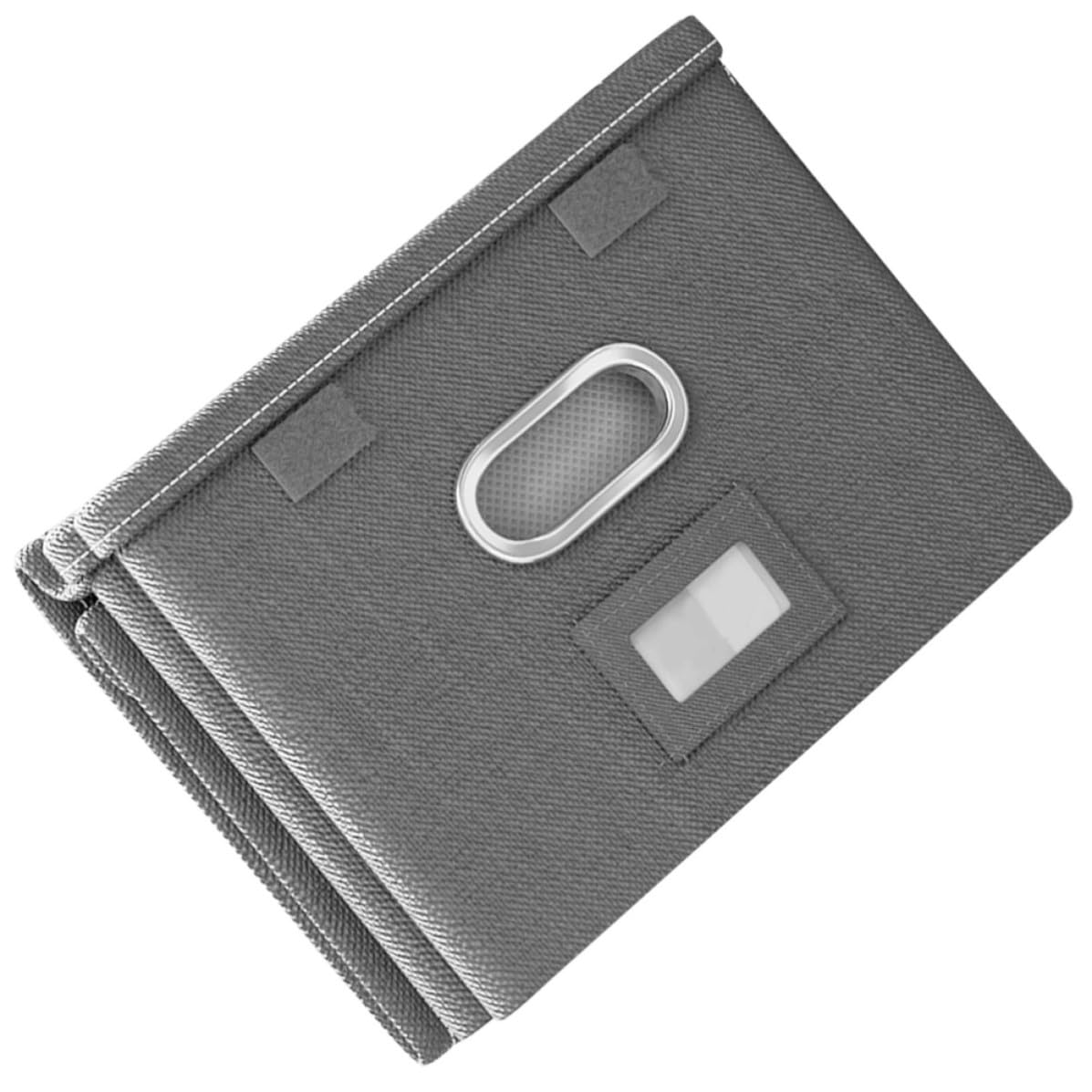 Scatola Armadio Pieghevole Coperchio, Grande Grigio | Tessuto per Armadio Guardaroba, Design Semplice, Formato Estraibile, Uso Domestico e Viaggio