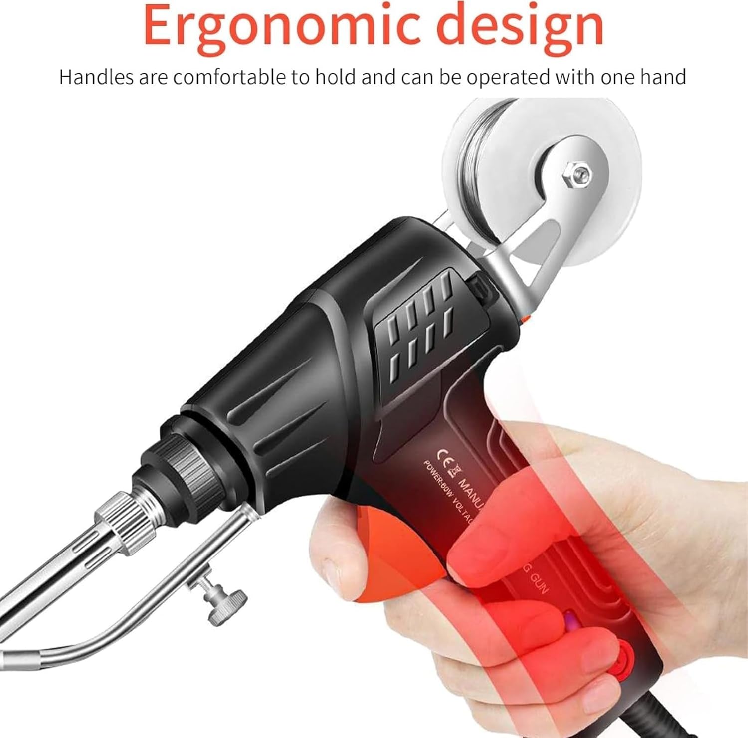 Electronic Beginner Welding Toolkit, Three In One Laser Welding Machine, 110v, Suitable For Electronic And Electrical Maintenance And Diy, Comes With Welding Wire And Goggles As Gifts。 (Black)