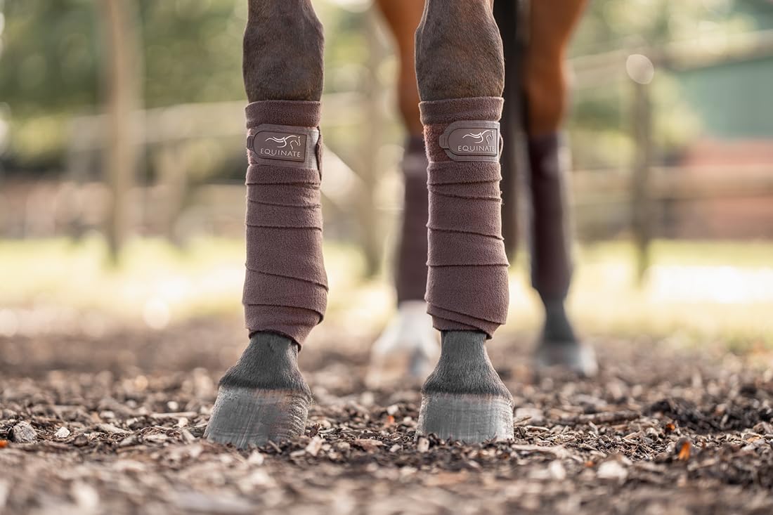 Equinate Fleecebandagen Harmony 4er Set in vielen Farben Bandagen Braun Pferd