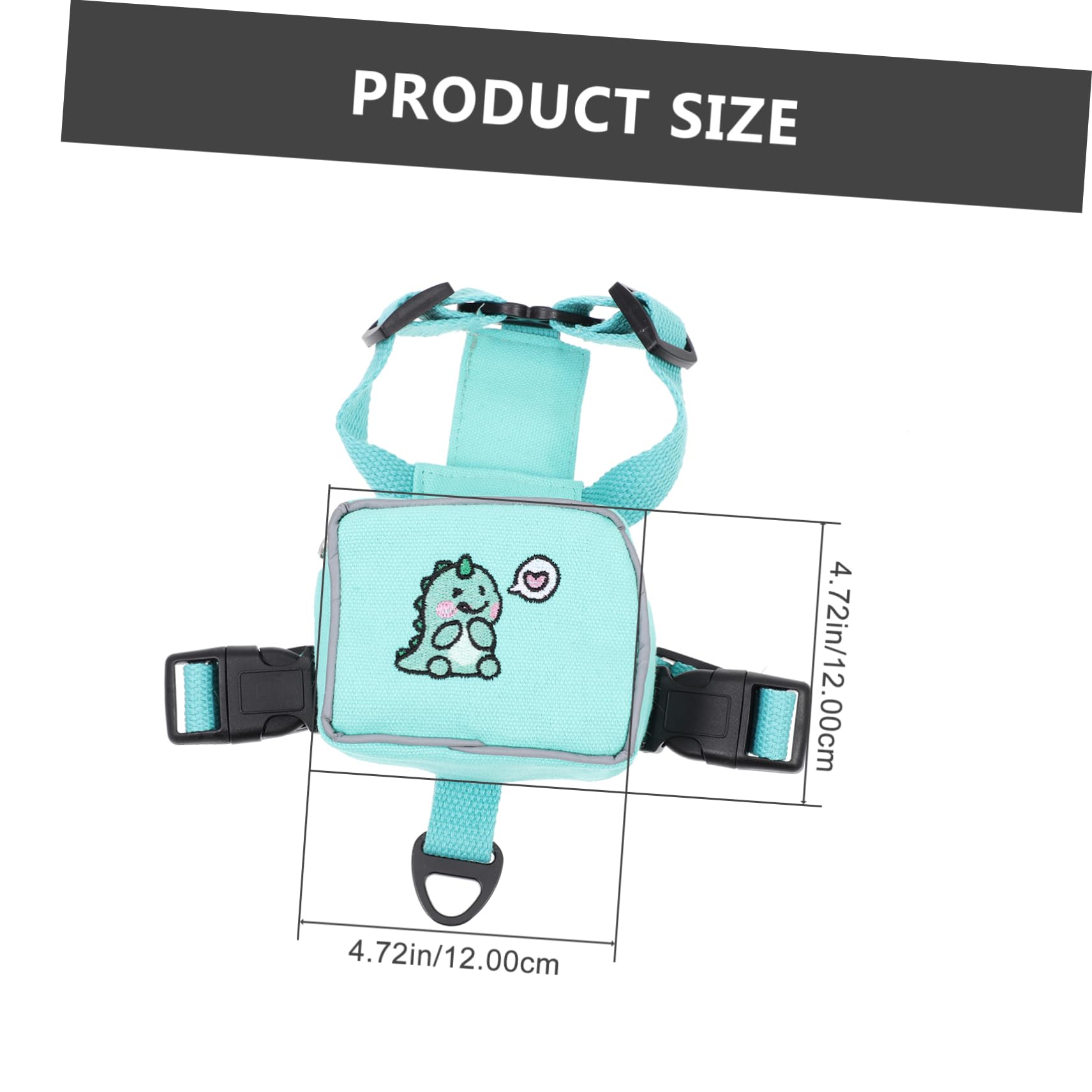 DECOMELODY Puppy Leash Dog Harness with Vest Style Backpack for Dogs Convenient One Hand Operation for and Daily Walks Pet Supply