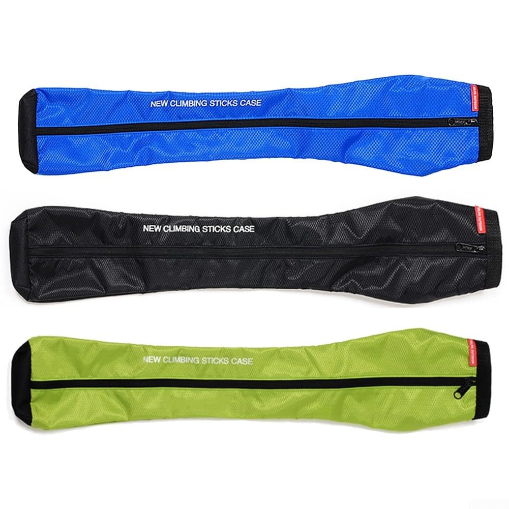 Portable Trekking Pole Carrying Bag Storage Bag Pouch With Strap Waterproof Walking Pole Bags 30inchx7inch Hiking Camping Supplies (Green)