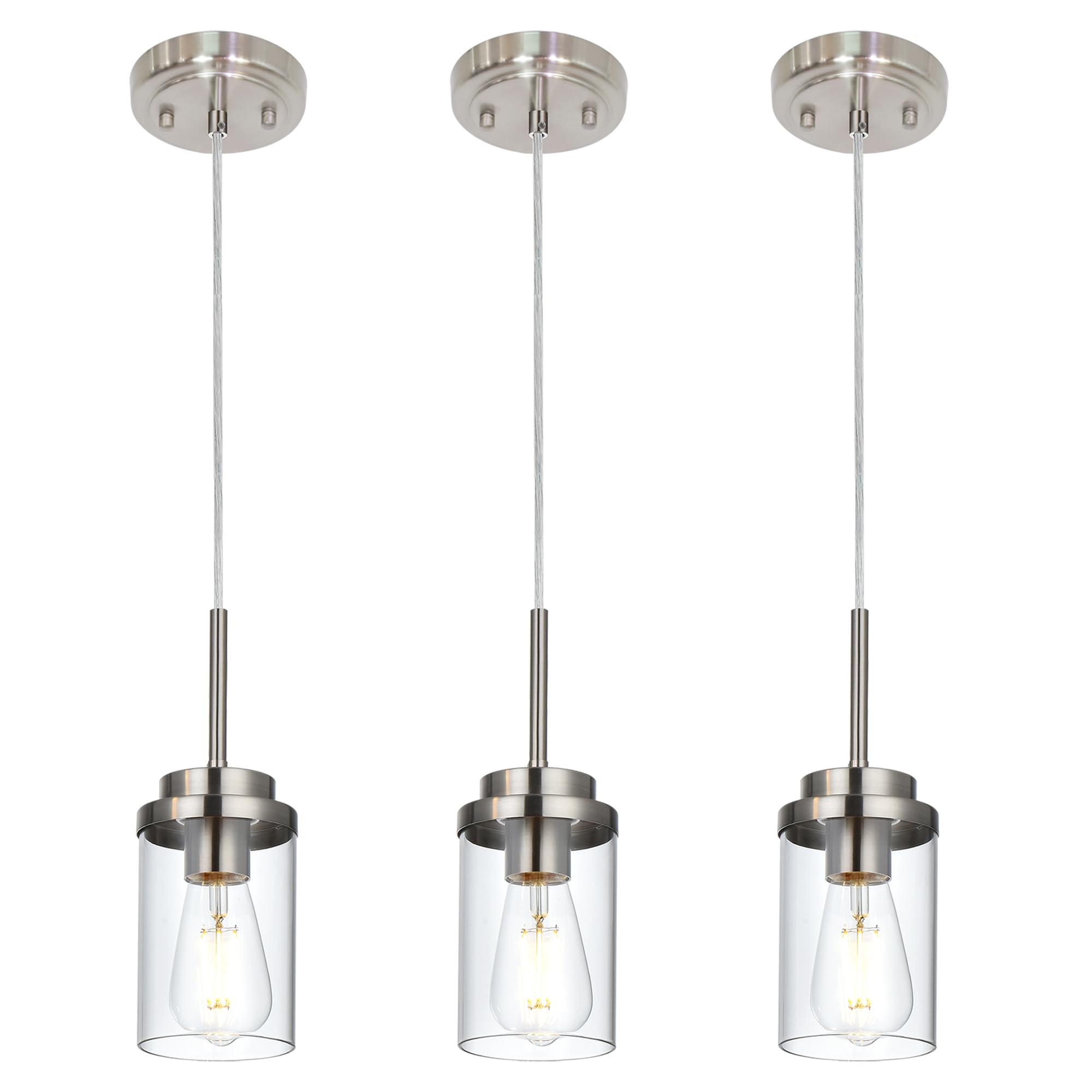 MELUCEE 3 Lights Linear Chandelier Black Finish, 20.5 Inches Length — Amazon image 16