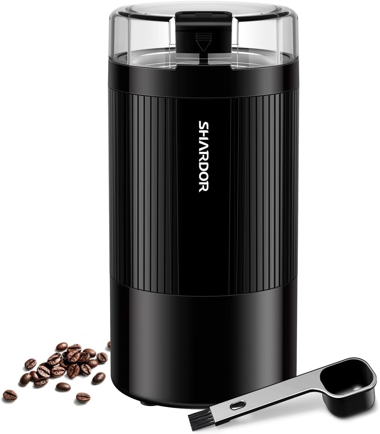 SHARDOR Electric Coffee Grinder with Safe and Durable 304 Stainless Steel Blades,Fast Grinding for Coffee Beans, Dried Spice, Nuts, Herbs with Cleaning Brush SHARDOR Electric Coffee Grinder with Safe and Durable 304 Stainless Steel Blades,Fast Grinding for Coffee Beans, Dried Spice, Nuts, Herbs with Cleaning Brush