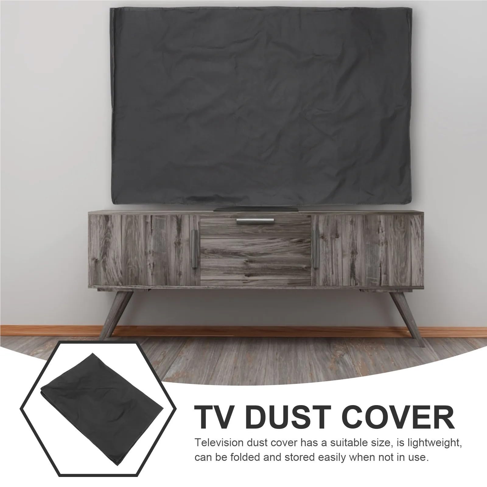 Housse de protection en polyester pour écran 55-58 pouces - Pour intérieur et extérieur - Étanche à la poussière