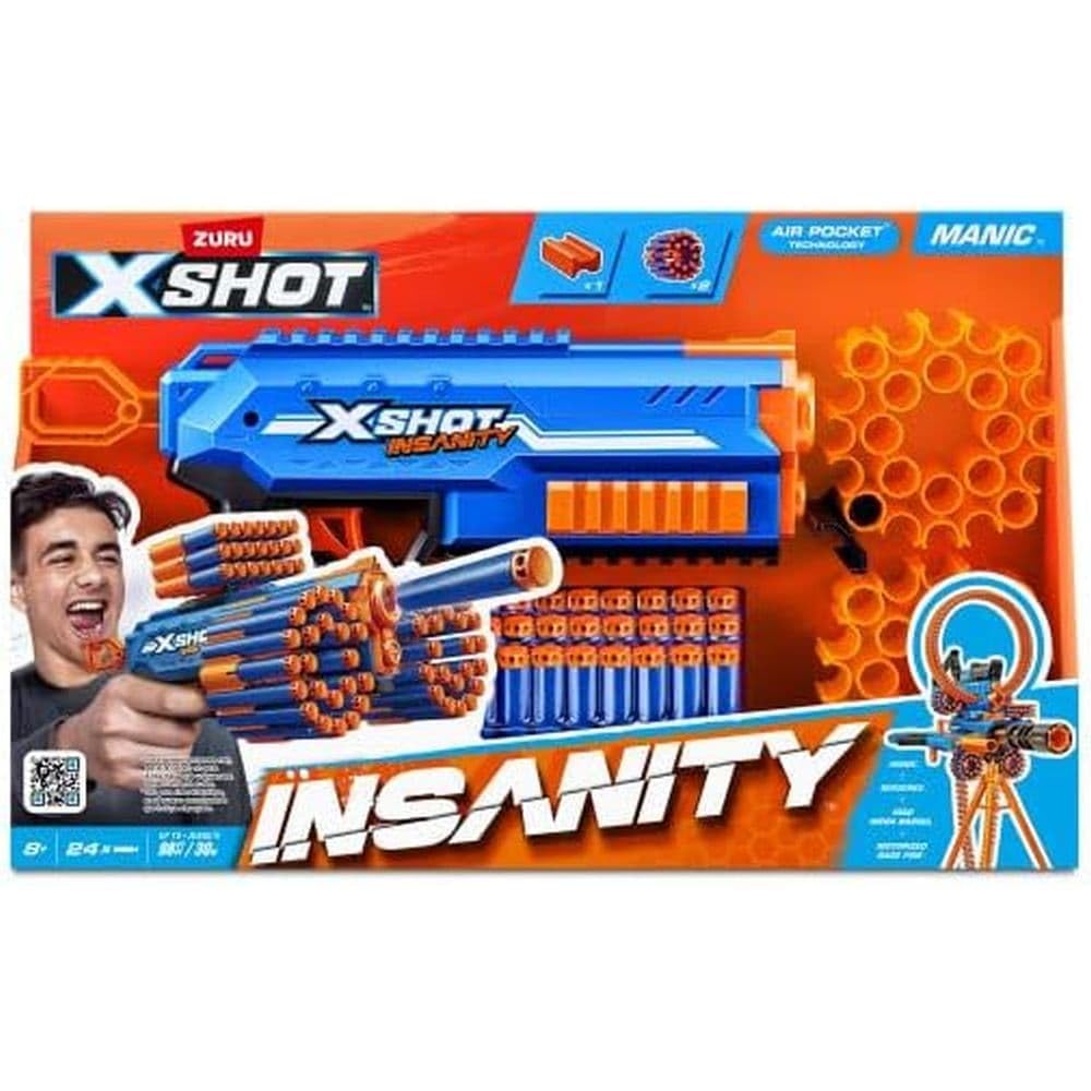 Zuru XSHOT Insanity Ragefire 24 Darts Toy Gun