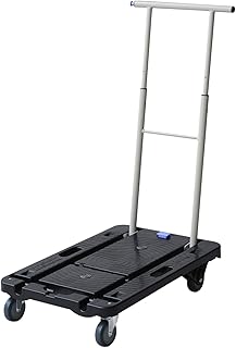 IKEA 台車: スタイリッシュで実用的な選択肢 4 Nanshin YNC-6040 Compact Carry Dolly, 15.4 x 23.6 inches 39 x 60 cm, Load Capacity 220.5 lbs 100 kg, Flat Dolly, Black Limited Model