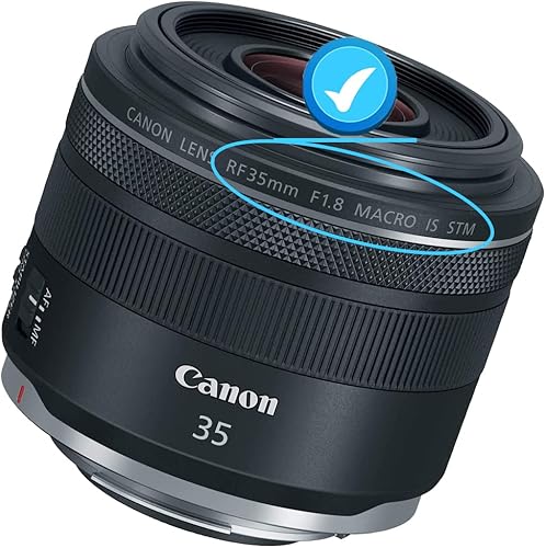 Miniatura 5 de Cubierta de tapa de lente de 2.047 in para Nikon AF-S DX NIKKOR 1.378 in f1.8G, compatible con Canon RF 1.378 in F1.8 es Macro STM, 2 unidades