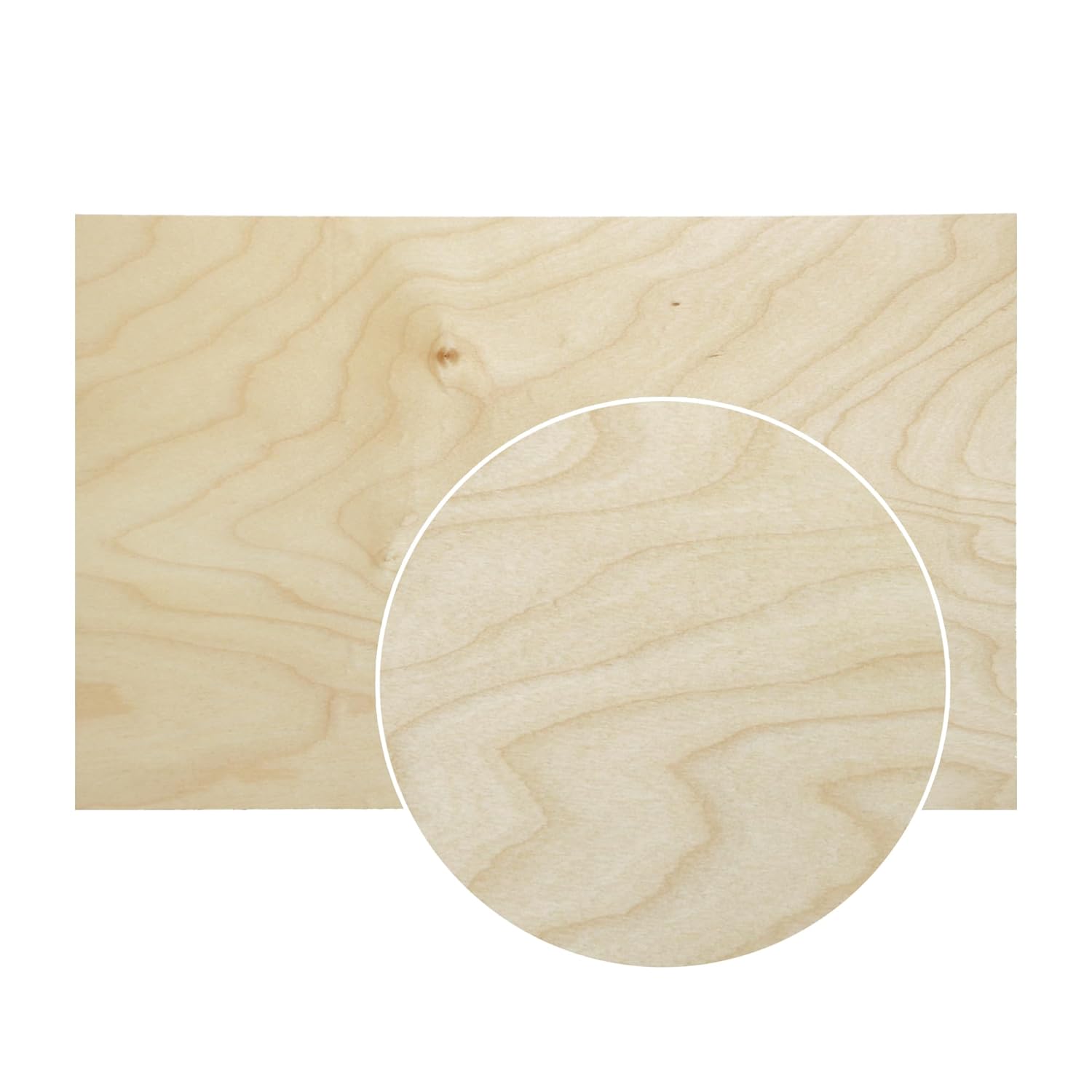 10 Pack | 3mm 1/8th inch Finished Premium Baltic Birch Plywood, 12” x 19”, Glowforge Ready, Hand Selected | Boxes of 10, 20, 50 and 100 | Laser Engraving, CNC, Scroll Saw, by Craft Closet