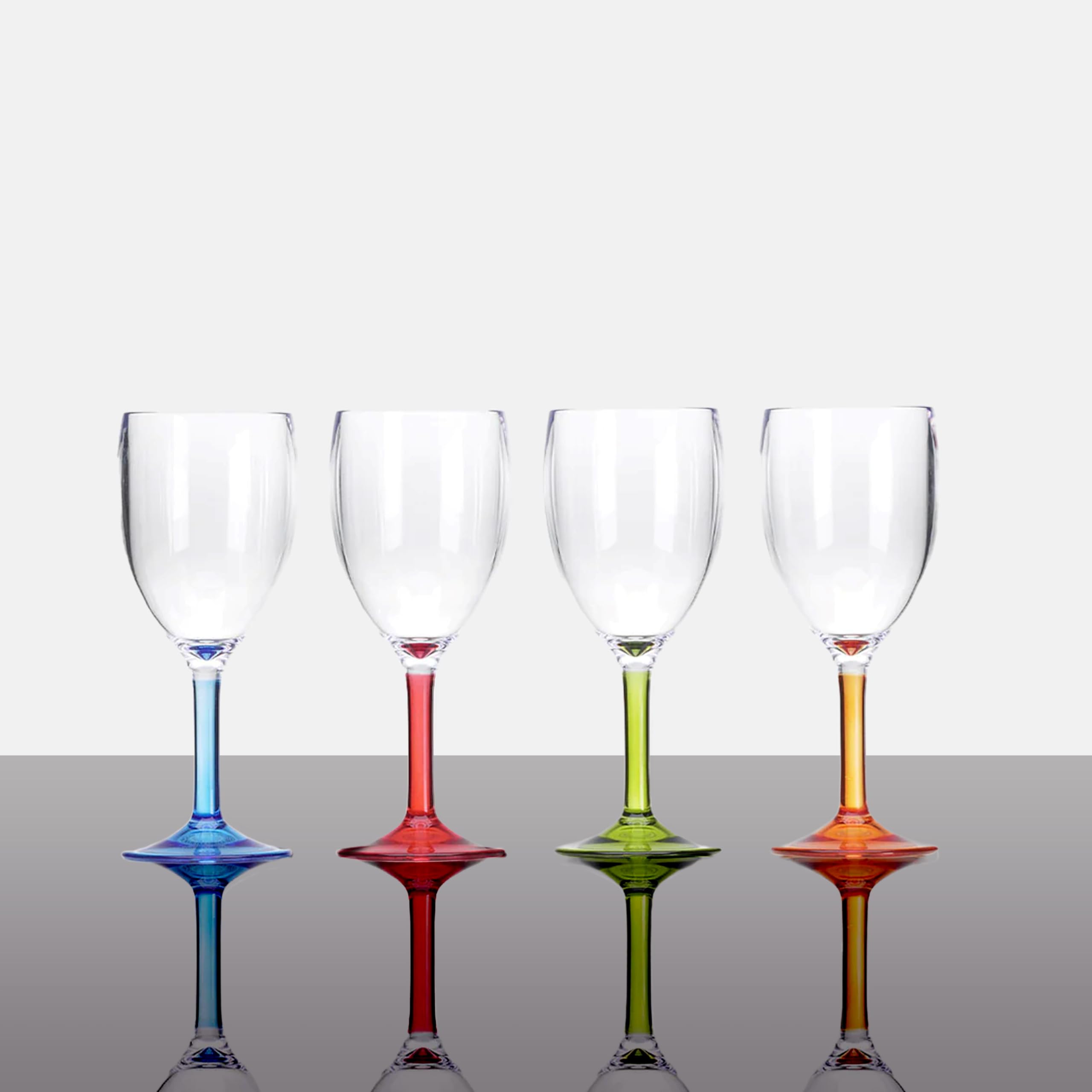 Verre à vin incassable fini la casse avec le verre acrylique ergonomique Dionysos