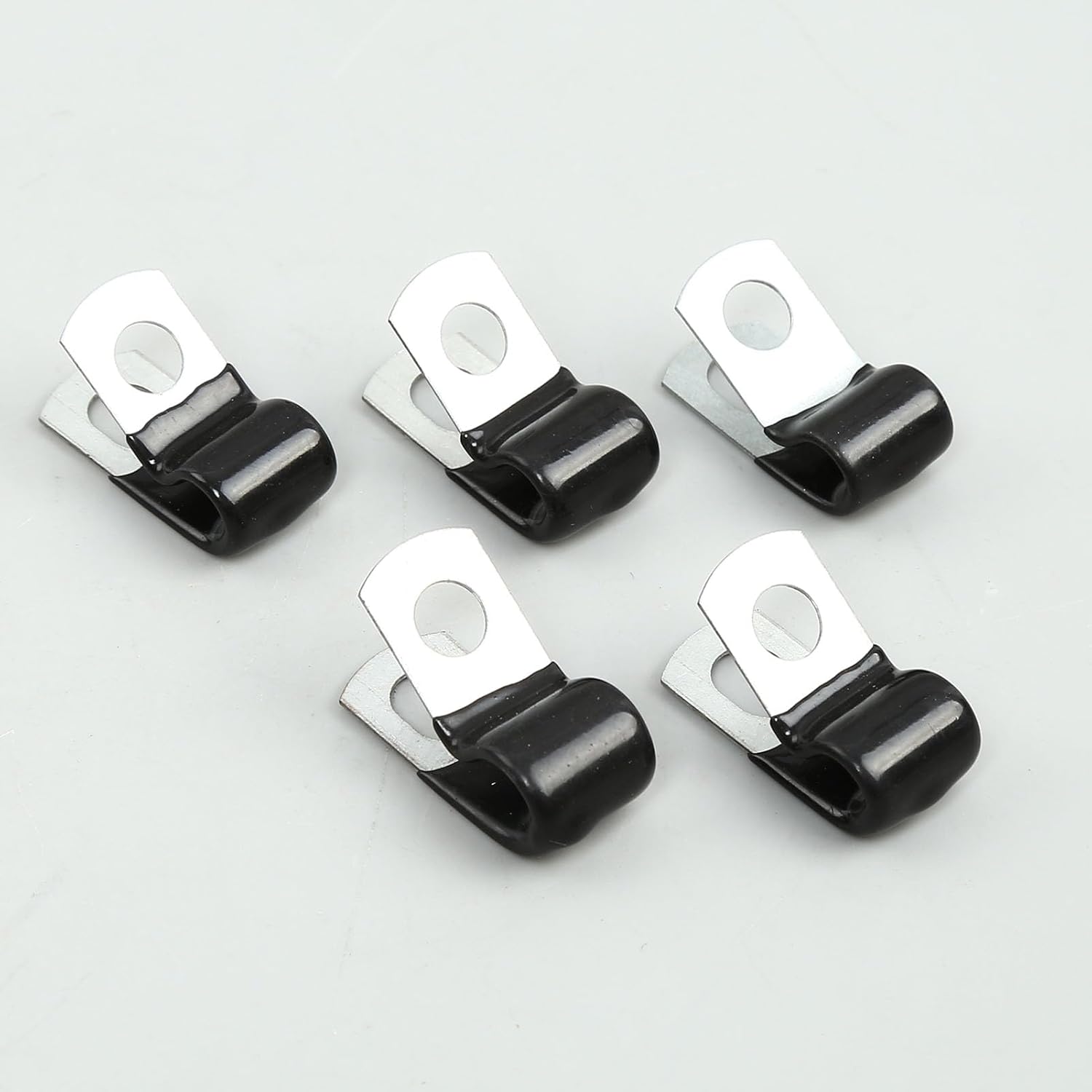 1" Vinyl Coated Steel Loom Clamps,Steel Vinyl Dipped Cable Clamp Tube Clamps for Wiring,Tubes(pack of 20)