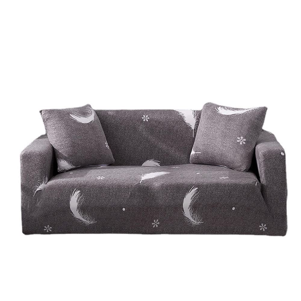 Housse de canapé extensible imprimée pour protéger un fauteuil usé
