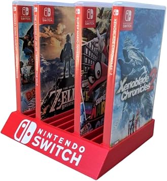 Switch Game Storage Bin - Holds up to 12 Games Vertically - Game Case Holder