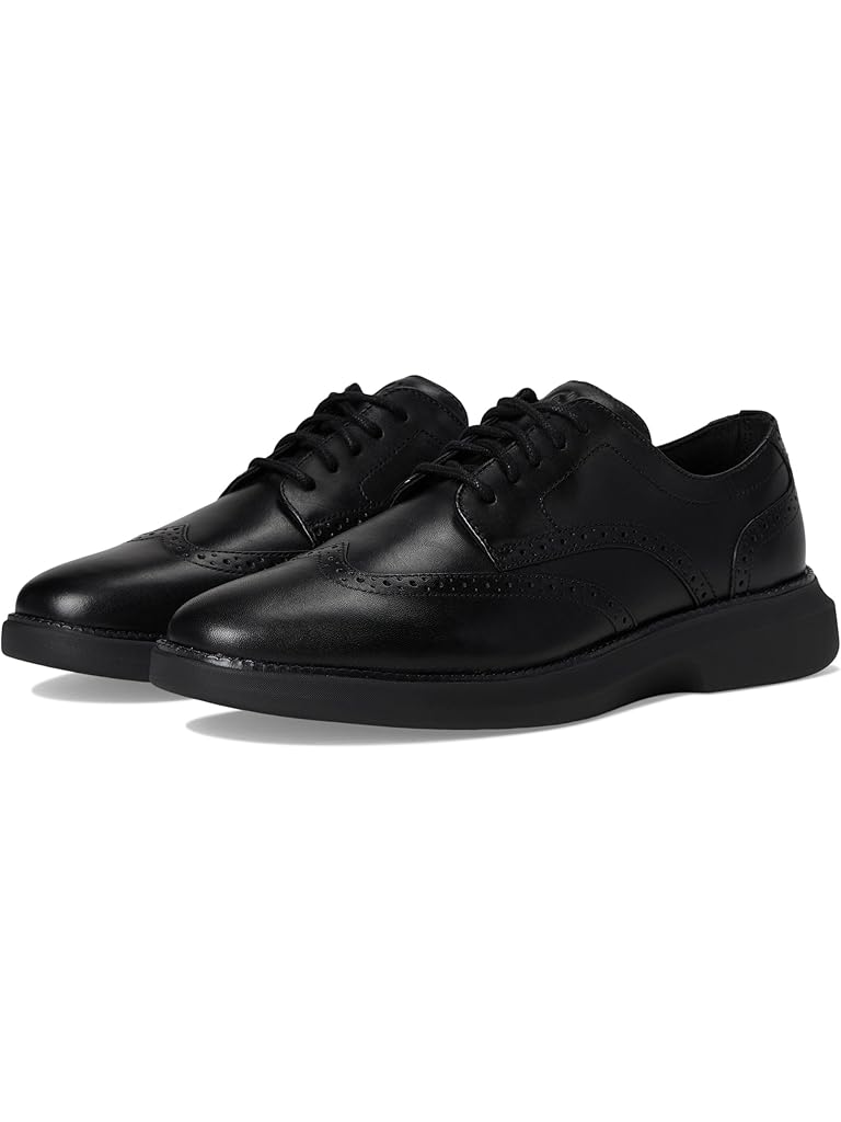 Black Cole Haan Grand Shadowlite Wingtip Oxfords