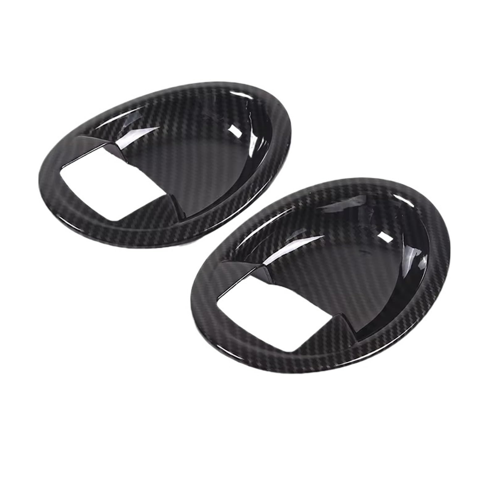 Auto Interior for Mitsubishi for Eclipse 2006-2011 Inner Door Bowl Decorative Frame Sticker Interior Accessories(Carbon Fiber)