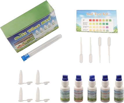 Zilimontt Soil Test Kit NPK pH Meter Solution 10ml Agriculture Gardening Tool Fast Measurement Nitrogen Phosphorus Potassium Detection Liquid Portable Accurate Fertility Testing Set