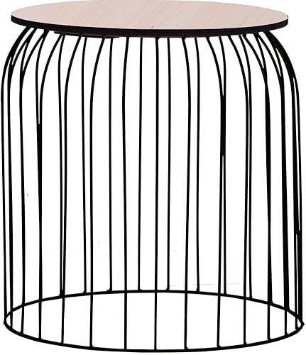 Miniatura 13 de YAFF Mesas auxiliares redondas de 3 piezas, mesa auxiliar con marco de cobre, para sala de estar, dormitorio, oficina Cobre,Negro