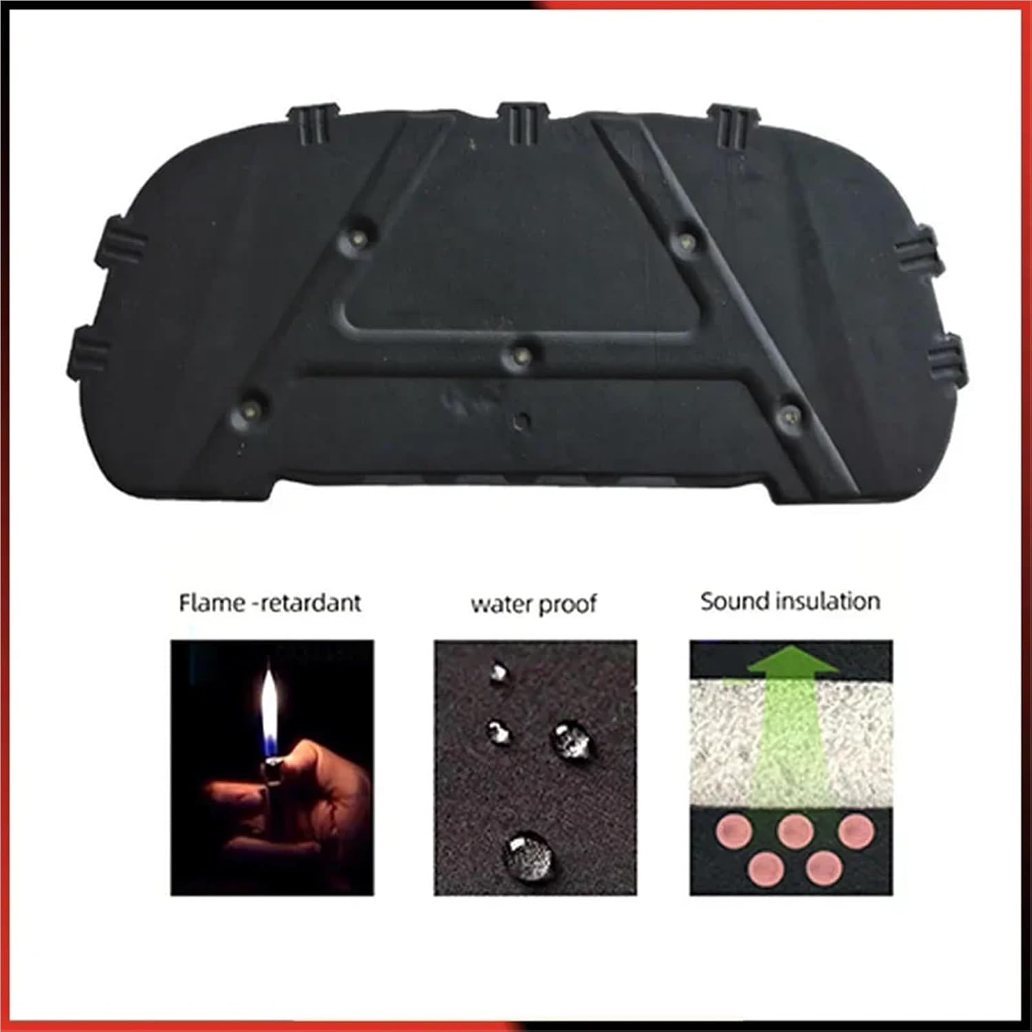 2007-2011 Heat Sound Insulation Cotton Pad Compatible For BMW 1 Series E81 E82 E88 E87 120i 128i 130i 2008 2009 2010 Accessories Firewall