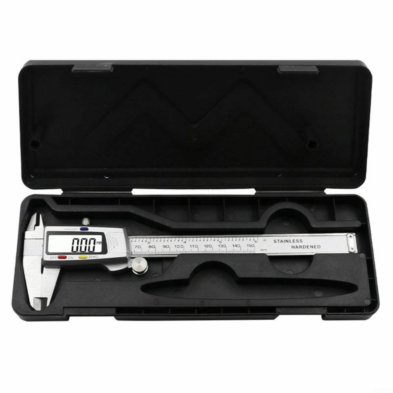 6 pulgadas 150Mm electrónico Digital Vernier calibrador con función de apagado automático para rendimiento de medición fiable y estable con caja de almacenamiento