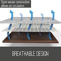 Vista 3 de Ninja - Almohadilla de agarre para alfombras de suelos de madera, 8 x 11 pies, almohadillas de agarre antideslizantes para superficies duras, añade