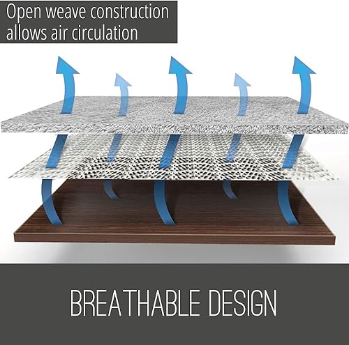 Miniatura 3 de NINJA Alfombra antideslizante para suelos duros, #1 grip, máxima protección, Blanco