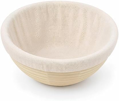 Yuvarlak Ekmek Hamur Mayalama Sepeti Bezli 22x9 cm Yuvarlak 22X9 Bezli