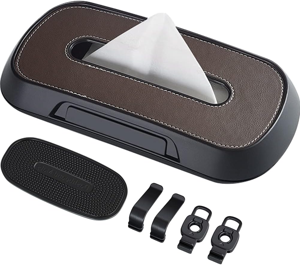 BETYMAO Car Tissue Holder Sun Visor Tissue Box Car Back Seat Hanging Tissue Box
