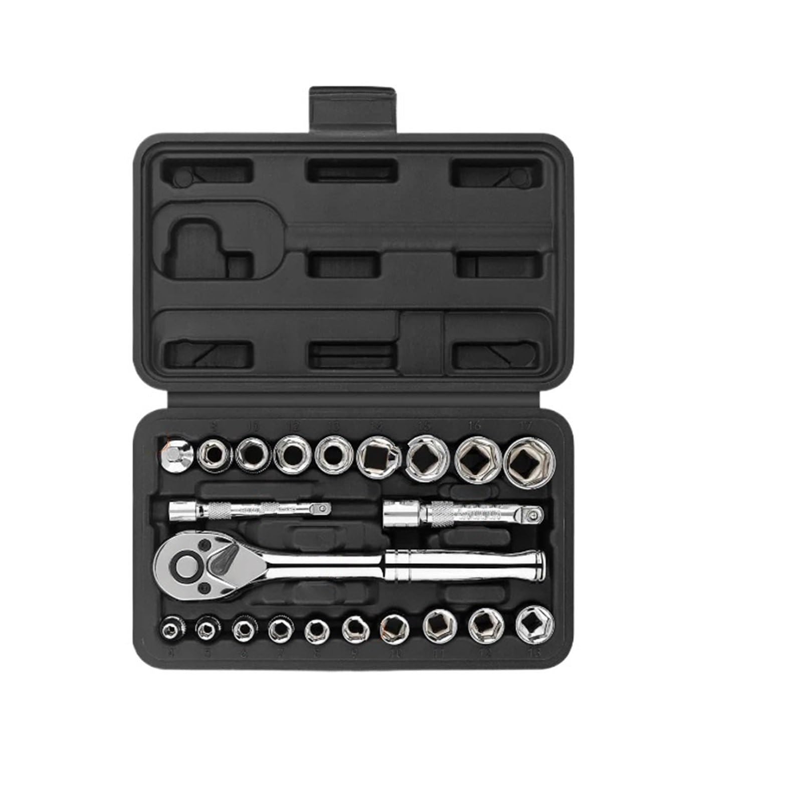 Kauwyehd Rose 46Pcs/22Pcs 1/4" & 3/8" Drive Socket Wrench Set, Tool Kit Ratchet Torque Socket Wrench Set(Rose)