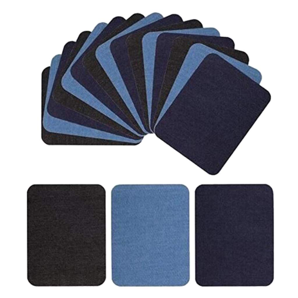 10 Set 18 Stück Jeans-Flicken zum Aufbügeln DIY Ellenbogen/Knie Reparatur Flicken für Jeans Jacke