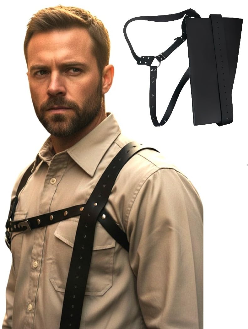 costumebase ASH Williams Holster Harness Evil Dead Costume Props Shotgun Shoulder Strap Brown