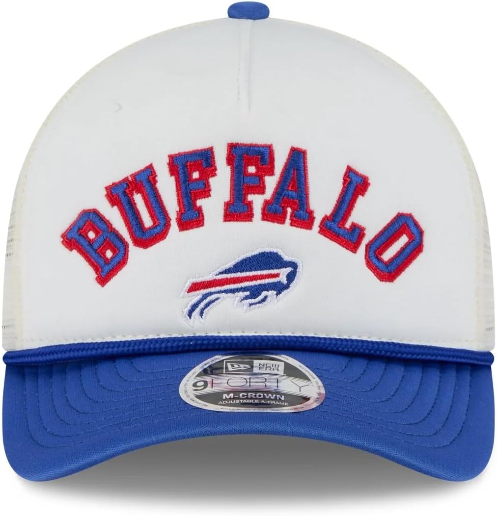 New Era NFL Chrome Arch 9FORTY M-Crown A-Frame Trucker Mesh Adjustable Snapback Hat One Size Fits All