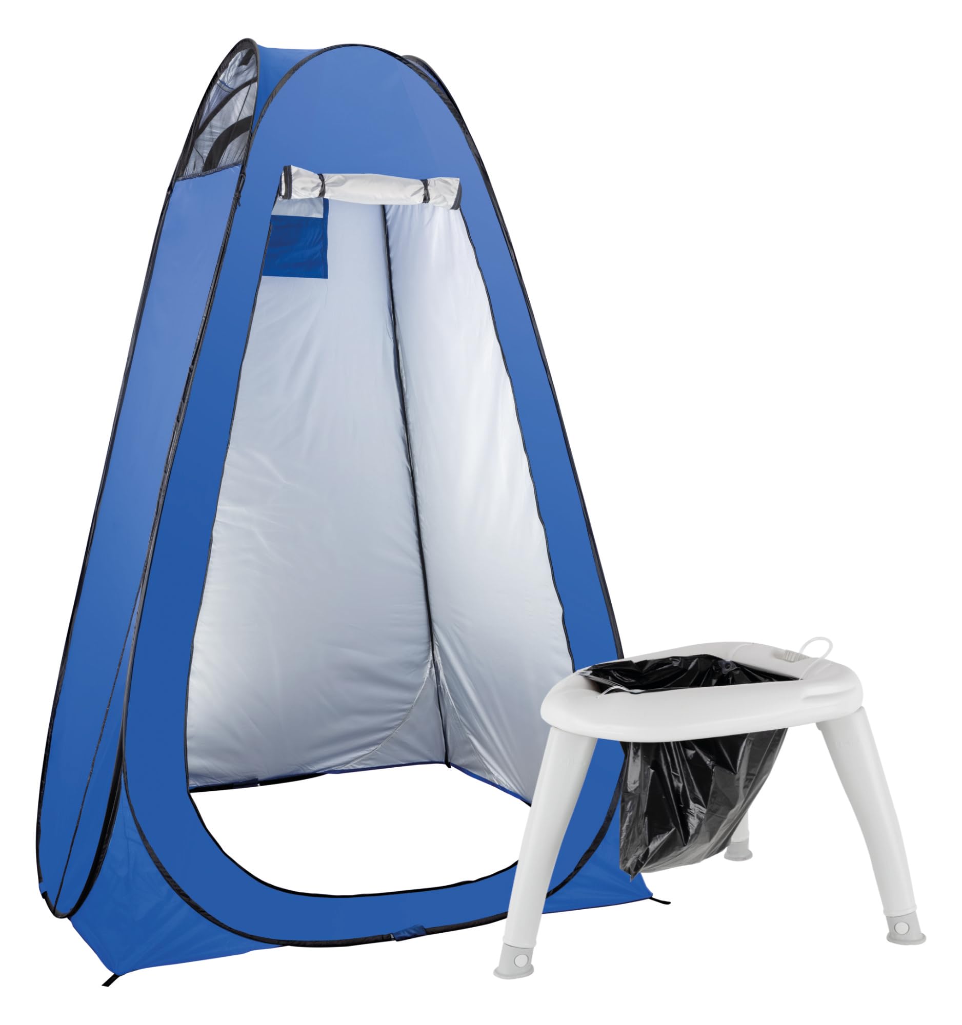 Stagecaptain Quixie-2842 Set Toilette Privacy, In plastica robusta | Toilette da esterno smontabile, Per festival, campeggio, vacanze, attività outdoor, come sedia da doccia e altre emergenze