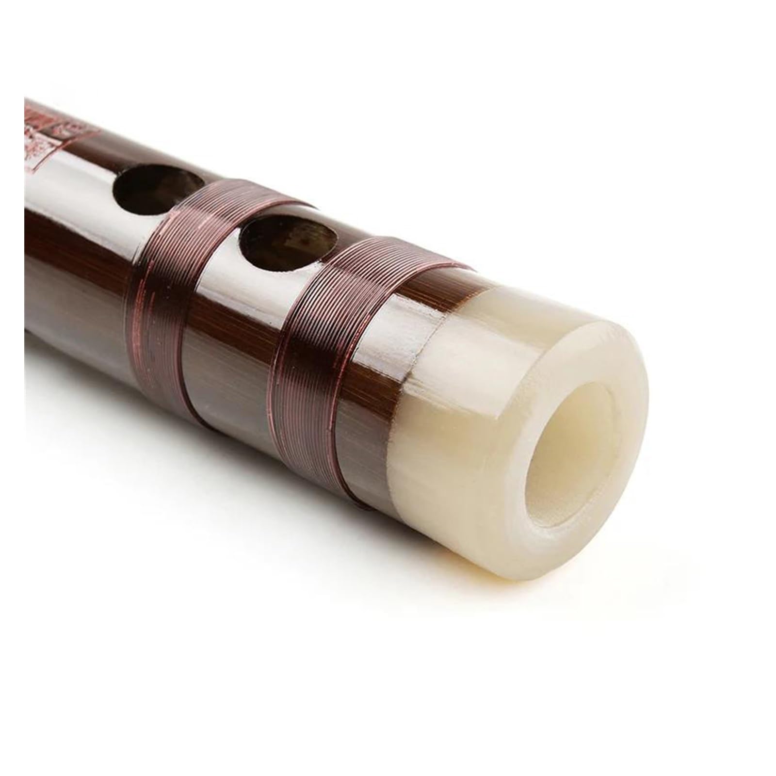 Handgemachte Braune Zweiteilige Bambusflöte Mit Eingebautem Mundstück Professionelle Bambusflöte Traditionelles Instrume