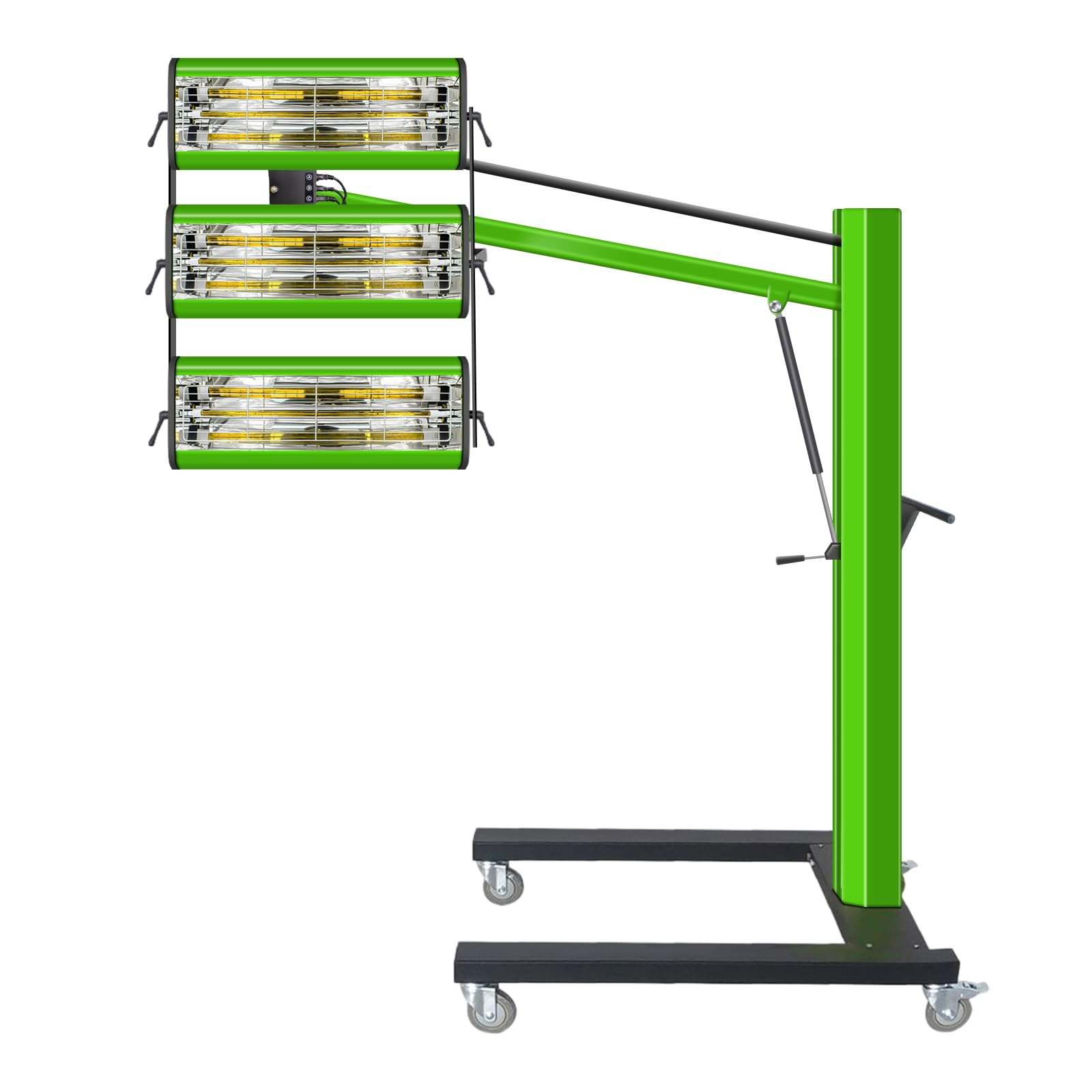 Solary Baking Infrared Paint Curing Lamp - 3KW 220V Movable Short Wave Infrared Lamps for Paint Booth, Infrared Baking Light with Timer