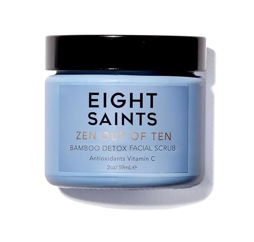 Eight Saints Zen Out Of Ten Bamboo Detox Face Scrub Exfoliator 2oz