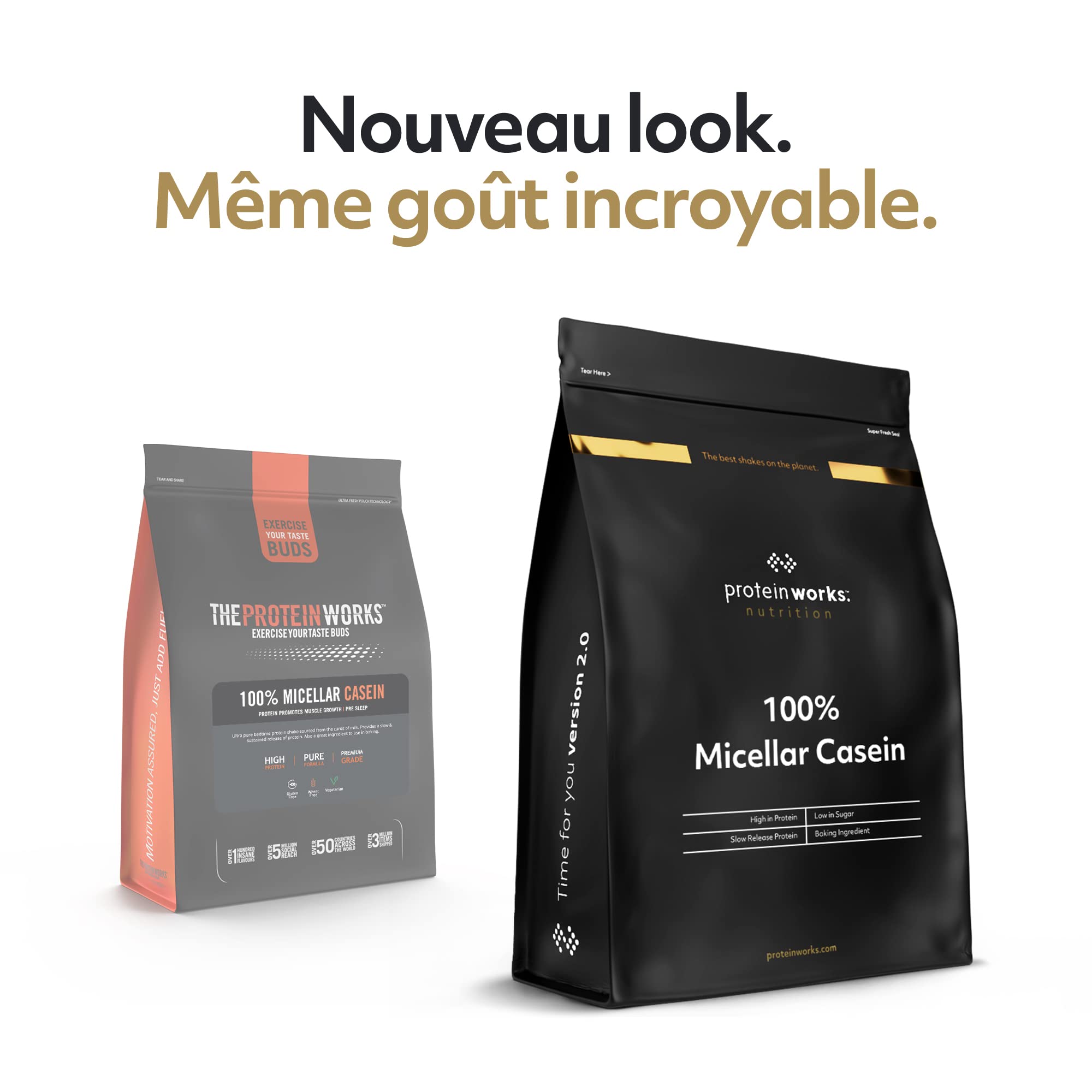 The Protein Works - 100% Caséine Micellaire – Idéale Pour le Coucher – Avec Cuillère et Shaker Gratuits - Chocolat Onctueux - 2kg