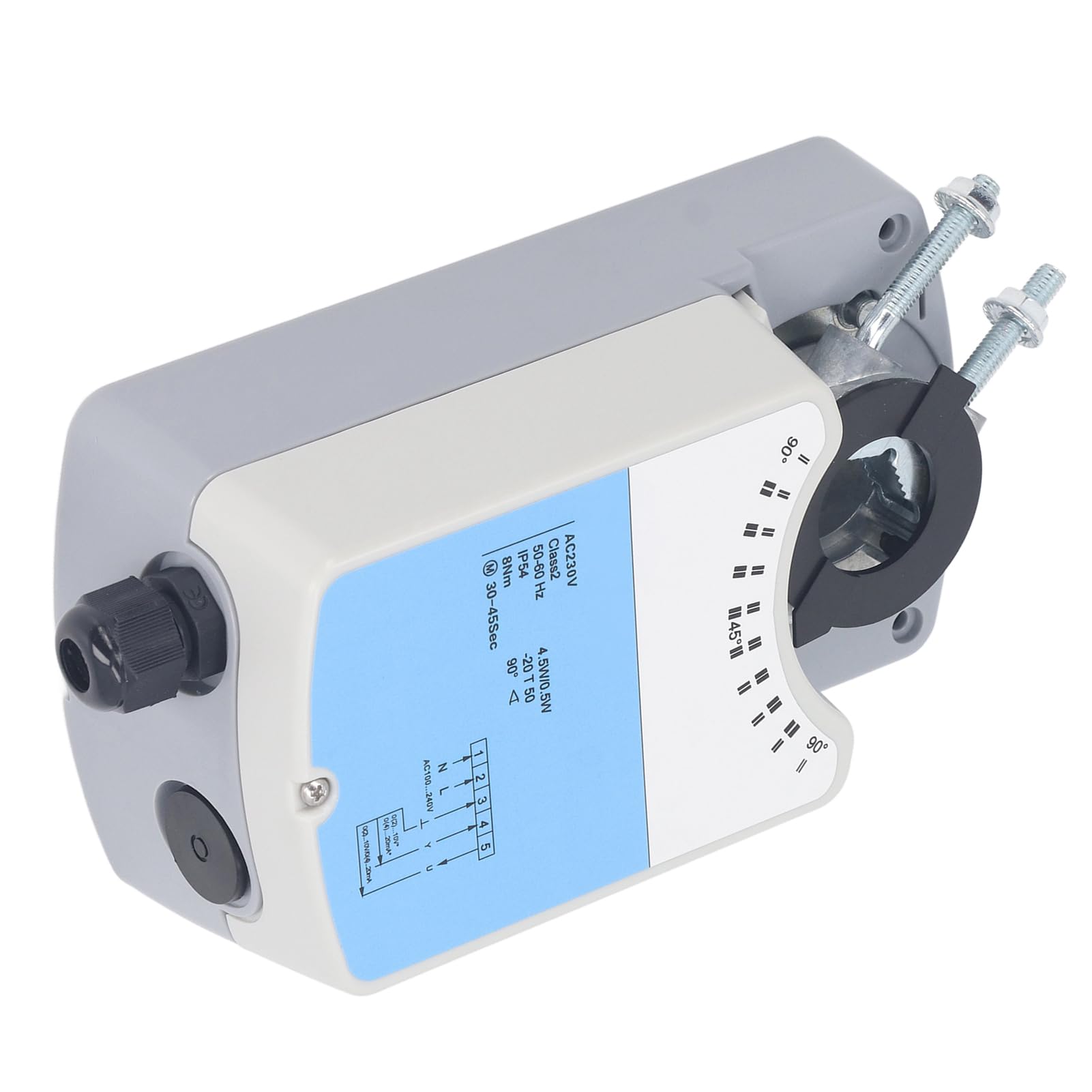 Actuador de Válvula de Ventilación Actuador de Válvula Motor sin Escobillas Controlador de Angular LFZ‑08230‑M de Construcción AC230V