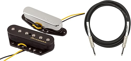 Miniatura 4 de Fender Custom Shop '51 Nocaster Telecaster - Paquete de níquel con cable de instrumento