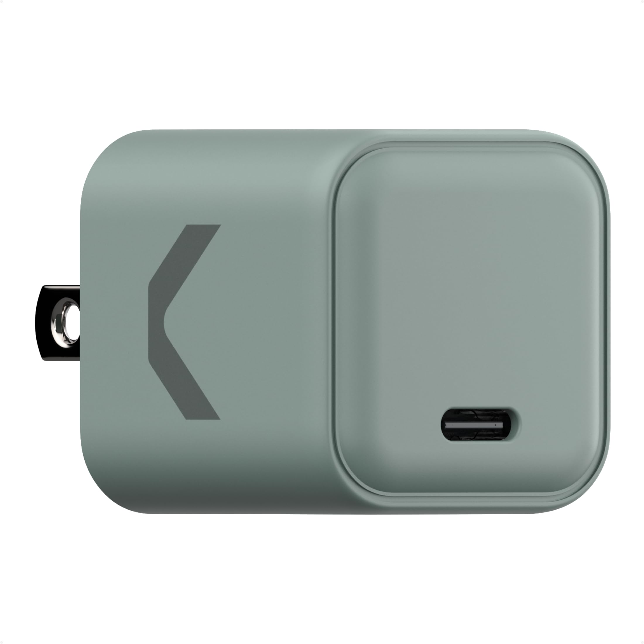 CLEMM Core 35W Fast Charging Power Adapter for iPhone 17/16/15/14/13/12/11/X, Galaxy S24 Ultra/S23 & More - GaN, PD 3.0, PPS, USB-C × 1, Clemm Gray