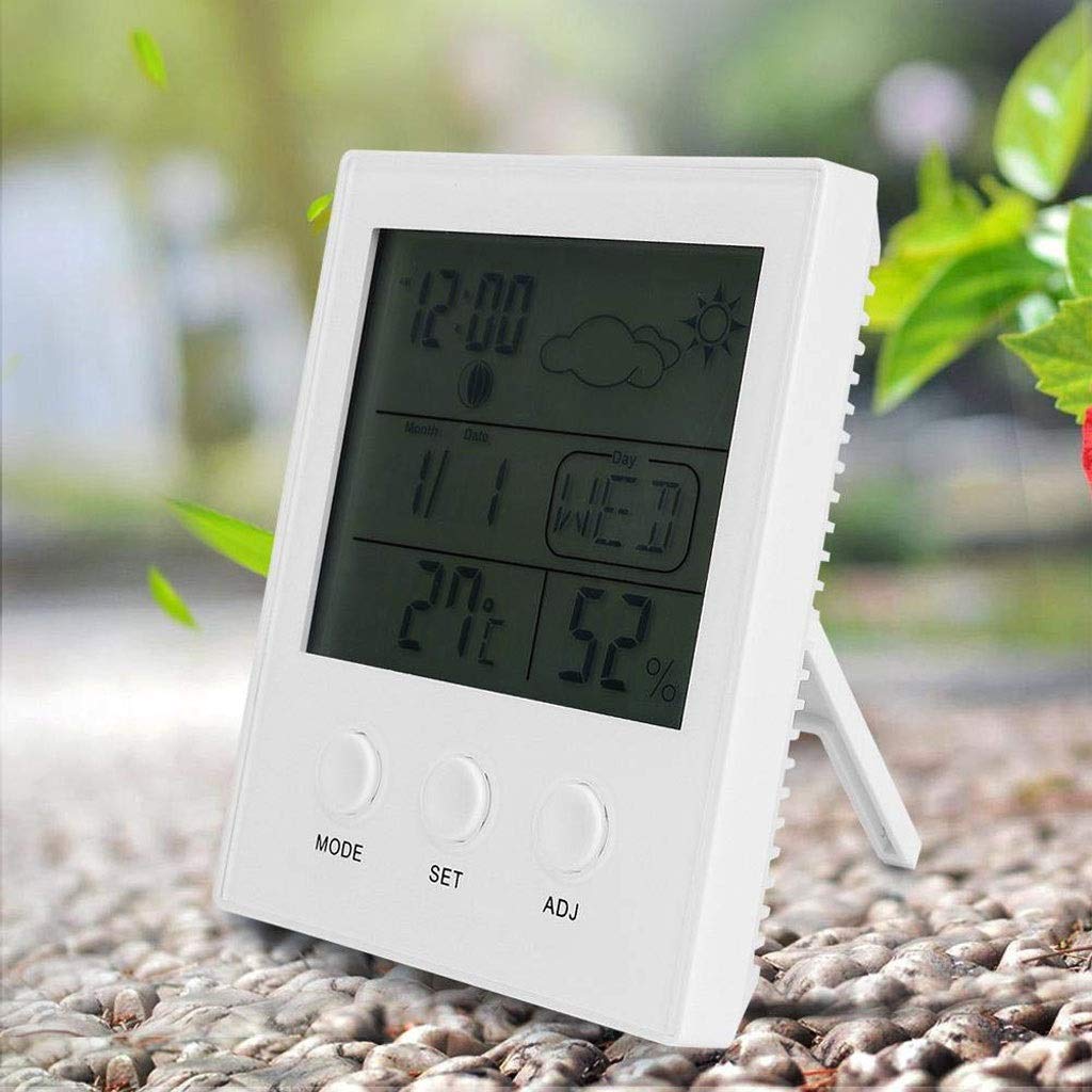 PNAWLLCF-65 Cyfrowy Higrometr Termometr, Duży wyświetlacz temperatury i wilgotności Miernik, Wysoka dokładność termometr miernik dla bezpieczeństwa szklarni