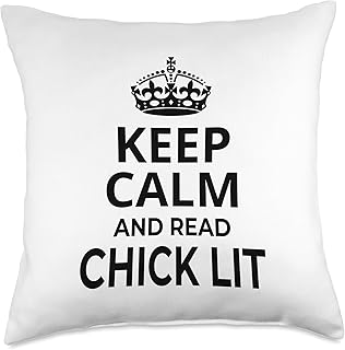 Chick Lit Reader / 'Keep Calm And Read Chick Lit!' Saying Throw Pillow