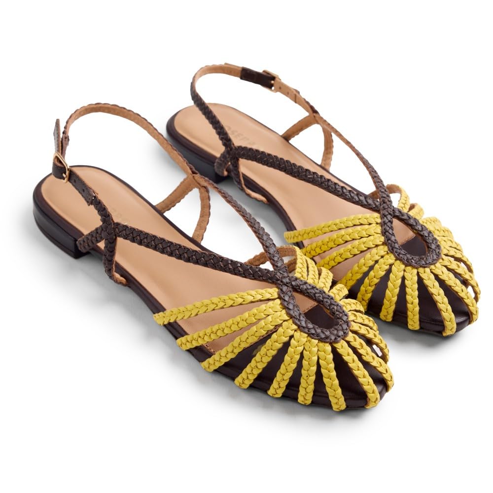 GIOSEPPO MASALANI, Scarpe piatte Mary Jane Donna, Giallo, 37 EU